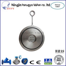 Finely processed lug type disc check valve